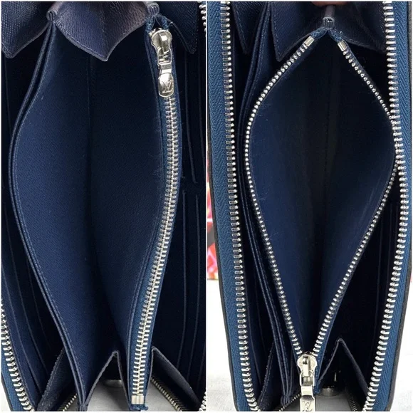 ❌SOLD❌ 💎 Louis Vuitton Navy Epi leather Zippy Wallet - Picture 9 of 14